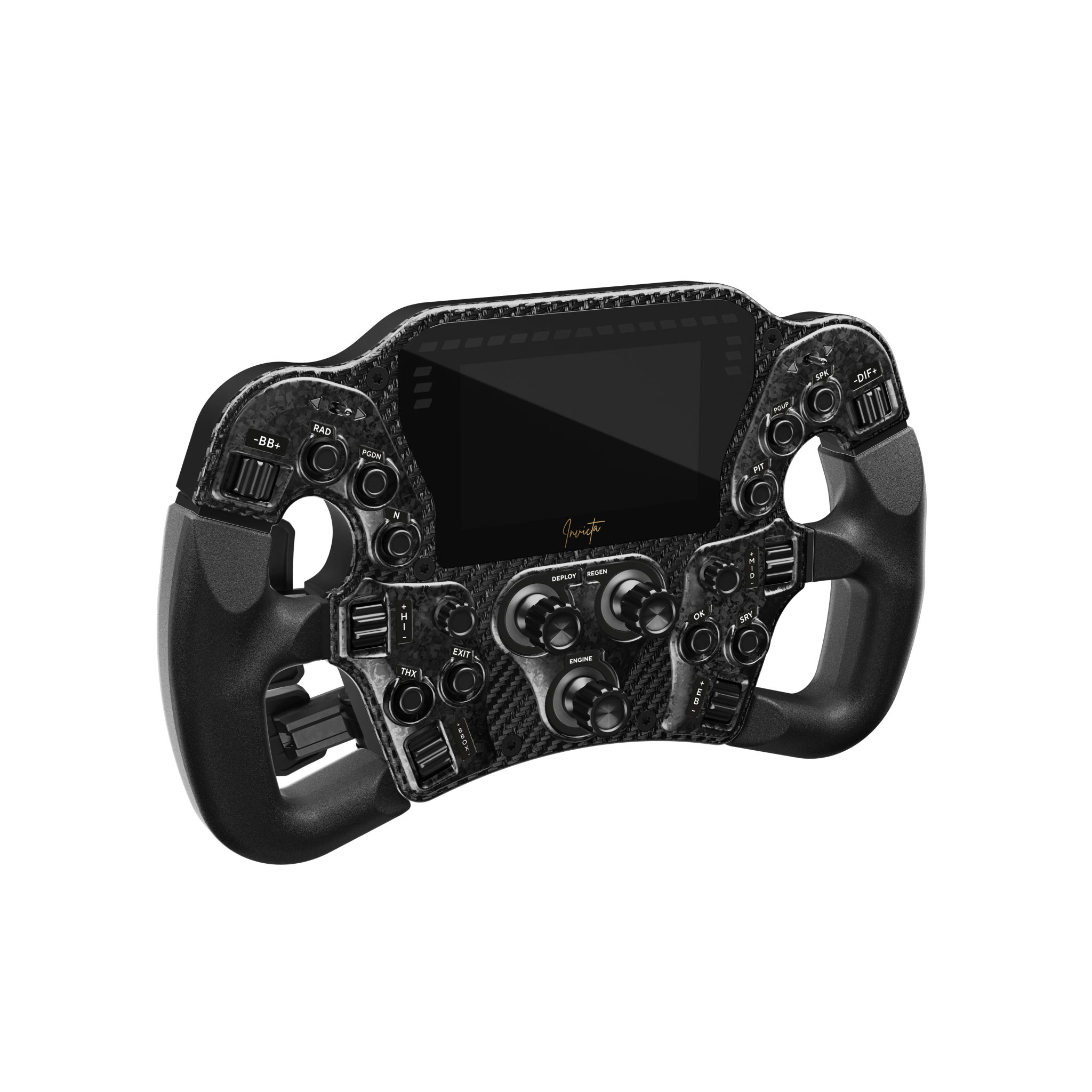 Asetek Invicta™ Formula Button Box (LMP Black) | Steering wheels | SIMHUB.PRO