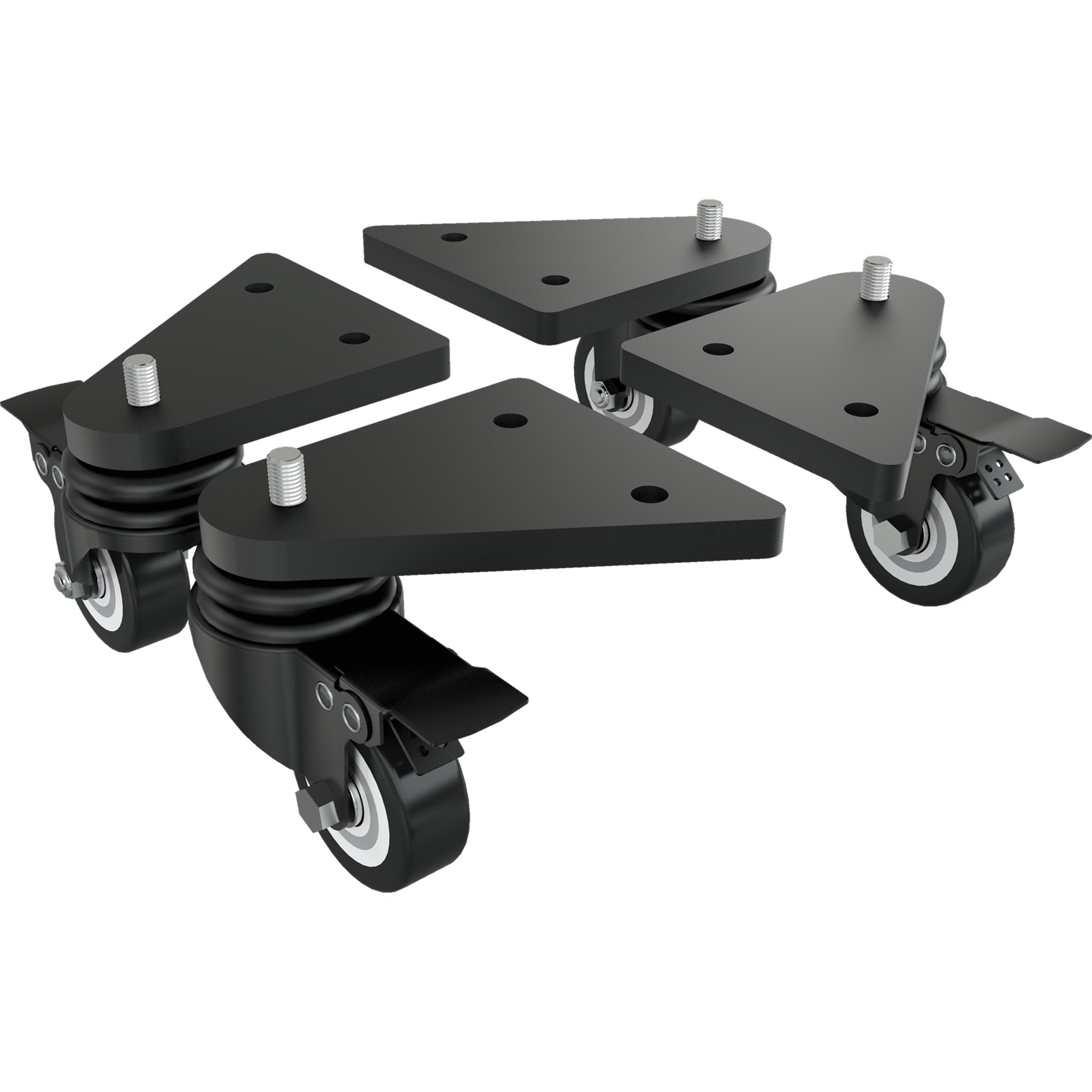 Trak Racer Castors with brakes and mounting brackets | Accessories for cockpits | SIMHUB.PRO