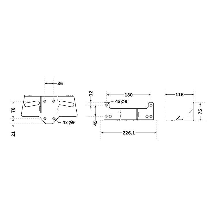 Qubic System QS - BT1 Mount for QS - S25 | Accessories for cockpits | SIMHUB.PRO