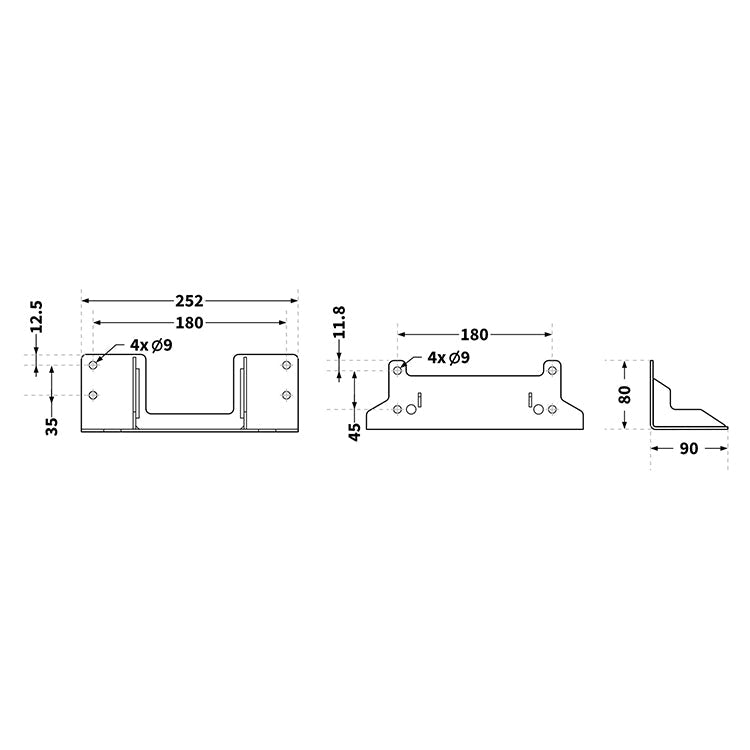 Qubic System QS - BT1 Mount for QS - V20 | Accessories for cockpits | SIMHUB.PRO