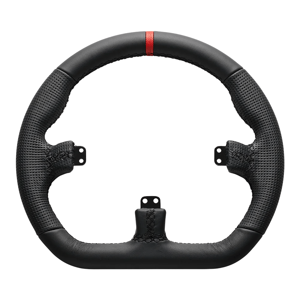 Asetek Closed D Black Leather - Steering wheel - 40 - 035 - 0035012