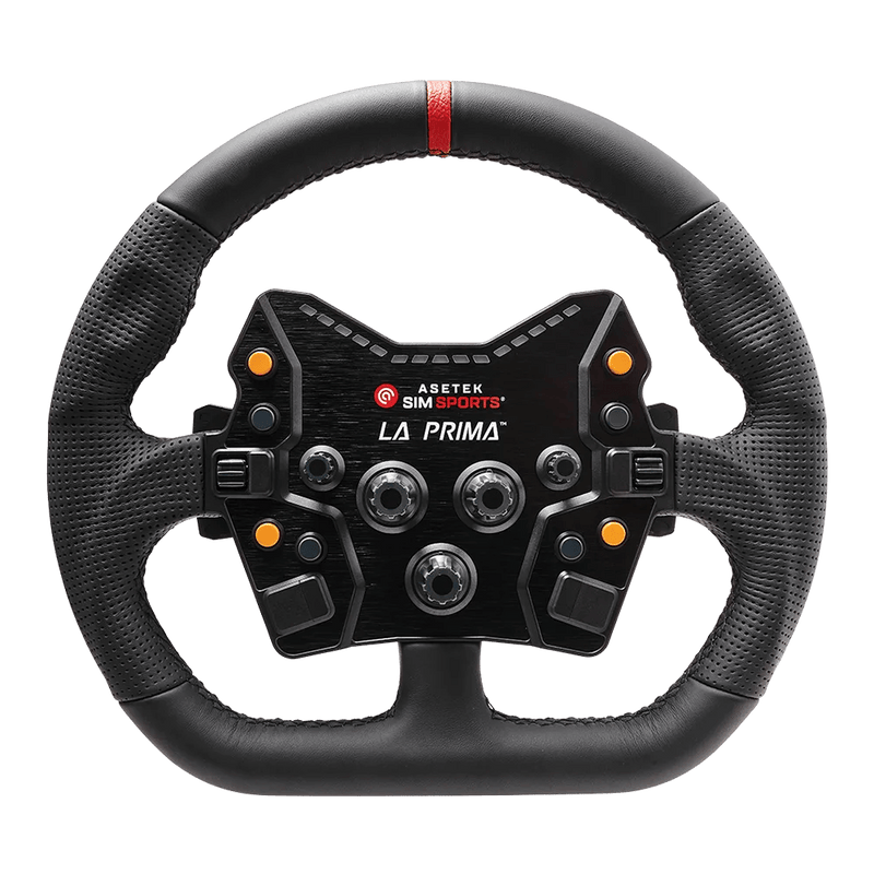 Asetek Closed D Black Leather | Steering wheels | SIMHUB.PRO