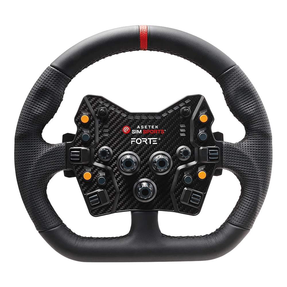 Asetek Closed D Black Leather - Steering wheel - 40 - 035 - 0035012