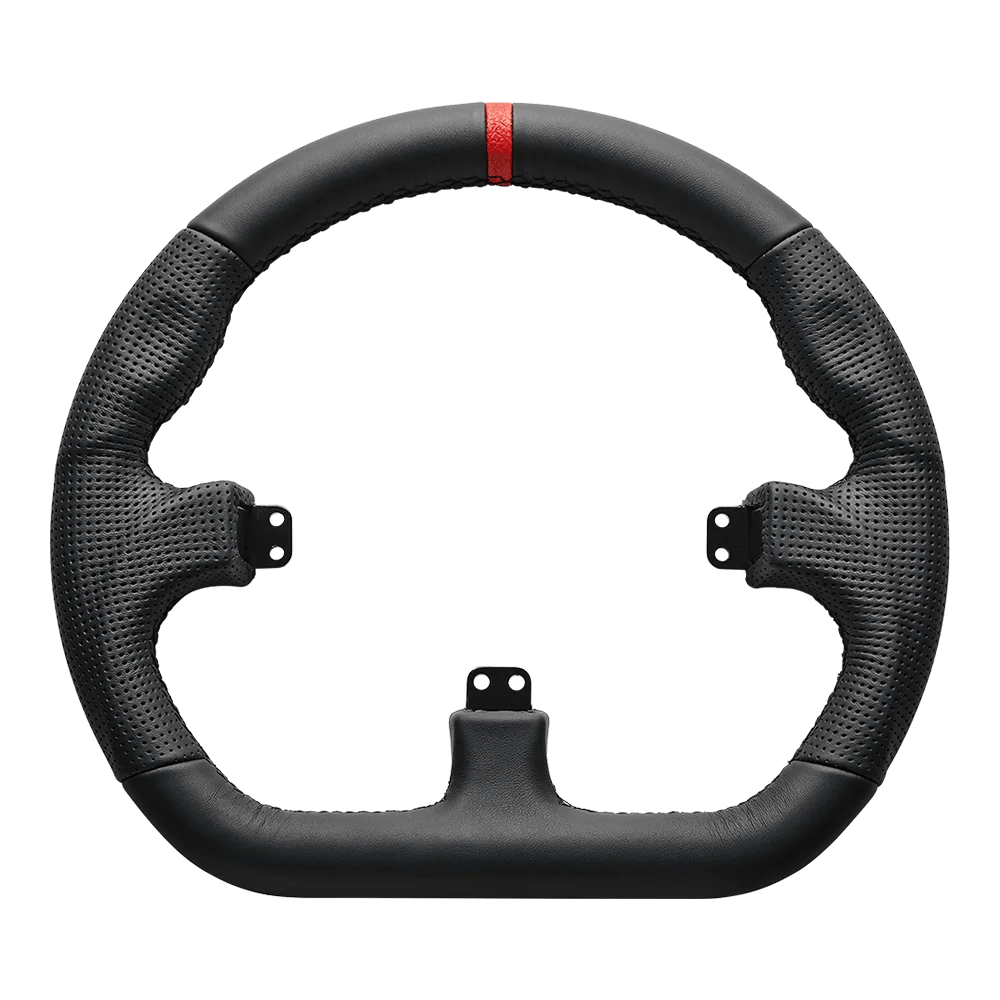 Asetek Closed D Black Leather - Steering wheel - 40 - 035 - 0035012