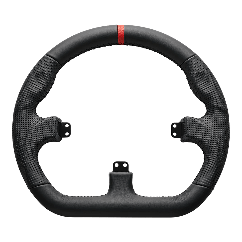 Asetek Closed D Black Leather | Steering wheels | SIMHUB.PRO