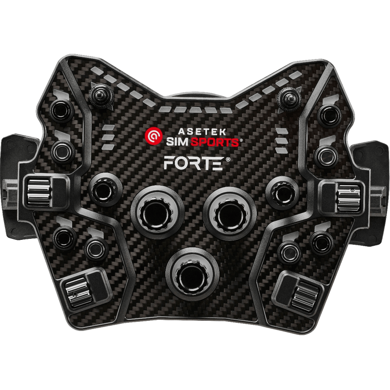 Asetek Forte® GT Button Box (Black, Aluminium) | Steering wheels | SIMHUB.PRO