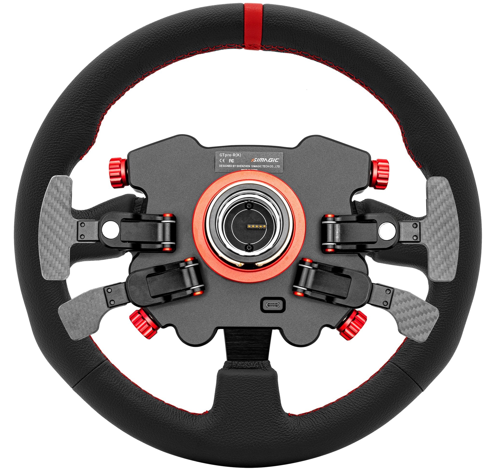Simagic GT Pro Hub(K) Round Leather - Steering wheel