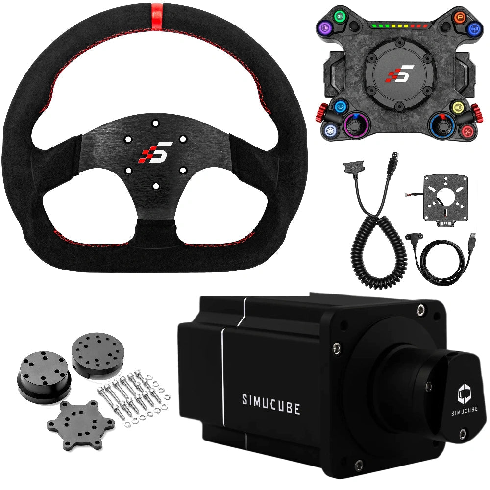 Simucube 2 Pro + Simagic NEO X HUB + P - 325D Suede Bundle | Bundle | SIMHUB.PRO
