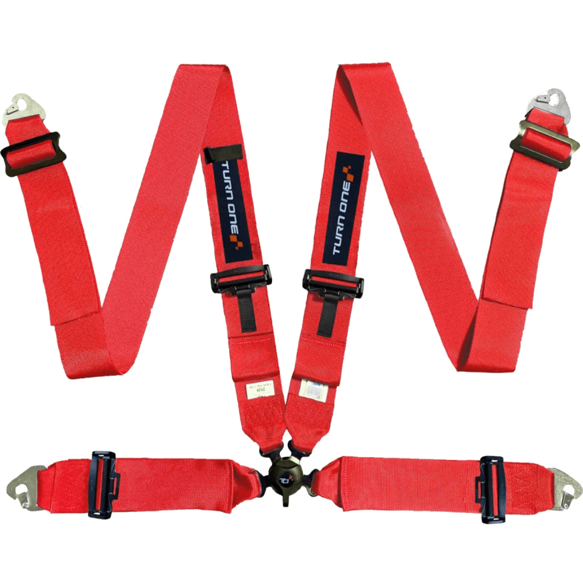 Turn One First 4 - point Harness FIA 8854 - 98 Red | Harness | SIMHUB.PRO